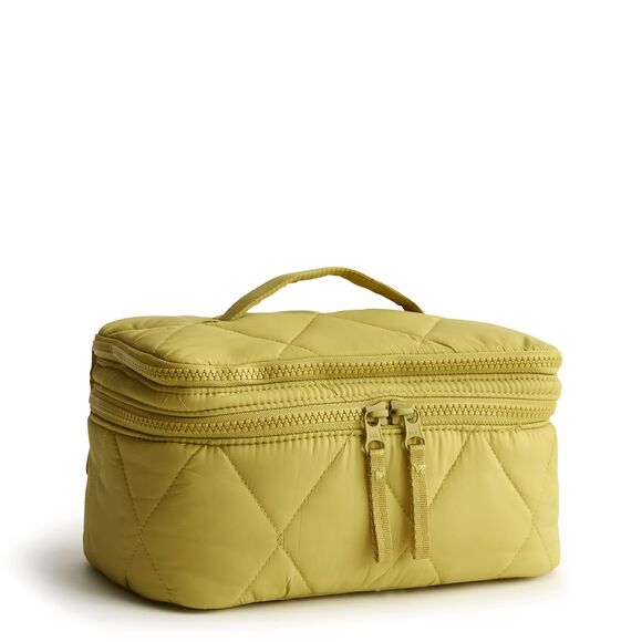 Vera Bradley Handbags - Vera Bradley Featherweight Brush Up Cosmetic Case - Golden Olive NWT